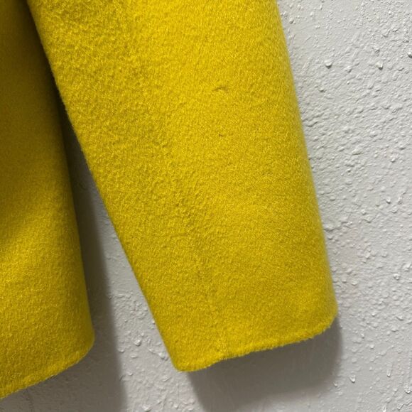 Talbots Mustard Yellow Double Faced Wool-Blend Jacket Sz 12 Workwear Preppy Chic - Picture 10 of 10